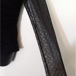 AUW  black ruched long sleeve blouse Photo 2