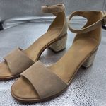 Soludos  Capri Suede Block Heel Espadrille Sandals Beige Tan Shoes Size 9.5 Photo 0
