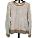 J.Crew Factory Diamond Print Tan Sweater Medium Photo 1