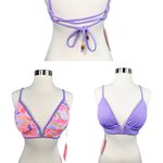 Maaji Periwinkle Parade Reversible Bikini Top In Purple Photo 2