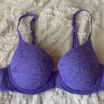Aerie Sunnis Demi Lace Push-Up Bra Set - Purple and Pink Photo 0