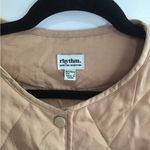 Rhythm Light Brown Quilted Utility Jacket Tan Size L Photo 1