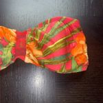 Carmen Marc Valvo  Pink Floral Bandeau Strapless Bikini Top Women's Size Small Photo 3