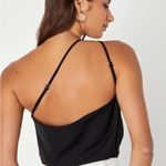 Lulus Lulu’s Asymmetrical Strap Blouse Top Bodysuit Photo 1