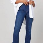 Spanx  Raw Hem Bootcut Flare Jeans Size Large Stretch Pull On Photo 0