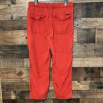 Anthropologie  Red Drawstring Pants Photo 3