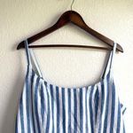 Old Navy NWT Womens Dress Blue White Stripe Sleeveless Linen Blend Size XXL Photo 2