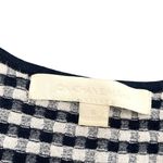 Jonathan Simkhai radial gingham fit and flare white and blue dress Photo 6