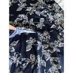 Robbie Bee Signature By  Plus Size Tiered V Neck Navy Floral Dress  Size 2X Photo 6