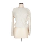 Hudson Jeans  Pullover Sweater Open Back Tie Detail Ivory Knit Size L Photo 3