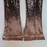 Venus Sequin Wide Leg Pants Size 2 Black Rose Gold High Waisted Punchy Rodeo Photo 6