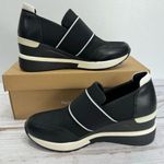 NEW Renato Garini Italy Midnight Moon Black Wedge Slip On Sneakers Size 36/5.5 Photo 4