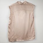 Sandro  Paris Tank Size 2 US Size 6 Cream Sleeveless NWT 100% Silk Bow Photo 3