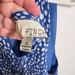 Pinch Sleeveless High Neck Maxi Dress Blue White Dots S Photo 10