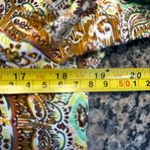 Fig and Flower Brown Green Long Sleeve Button V Photo 6