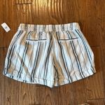 Old Navy  NWT linen blend striped cuffed shorts size M Photo 10