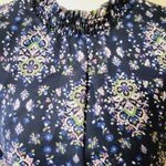 Speechless navy floral paisley mockneck shift dress size large Photo 2