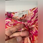 Loft NWOT Zip Up Hook/Latch Closure Paisley Floral MidiOpen Tie Knot Skirt Sz 8 Photo 14