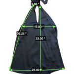 Pink Lily  Backless Tie Halter Black Shift Dress Women’s Size M Photo 4