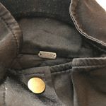 Young Fabulous and Broke NWOT Black Satin Button Down Lined Jacket Size S Photo 2