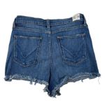 Hudson  - Zoeey Exposed Button Cut Off Denim Shorts in Blue Photo 3