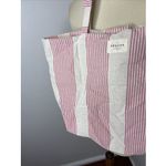 Sézane Sezane Pink Cream Stripe Tote Bag Photo 4