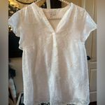 Elle  White Textured Women's Blouse Photo 0