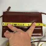Fossil Vintage  brown leather crossbody‎ bag mini purse 7.5” x 4.75” casual Photo 2