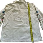 1960s Bordados women’s Mexican embroidered peasant blouse beige sz 38/M Size M Photo 2