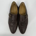 Billy Reid  Womens Woven Leather Dress Shoes Size 6 Monk Straps Made in Italy Photo 8