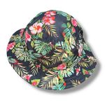 Lids Bucket Hat Floral Hawaiian Hibiscus Sun Travel Beach Cruise Headwear Brim Black Photo 3