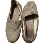 Toms Womens Canvas Slip-On Shoes Beige Brown Size 6 Casual Lightweight Photo 0