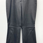 Worthington Vintage Boot Cut Leather Pants Black Size 14 Photo 0
