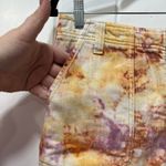 We The Free  Denim Shorts 2 Tie Dye Rave Button Fly Bermuda High Rise Hippie Photo 1