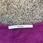 Euro Beaded Back Tie Tank Purple Size M Photo 3