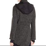 HFX Halifax High Performance Hooded Luna Black Gray Knit Full Zip Jacket Size M Photo 2