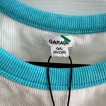 Garage Bahamas Cropped Graphic Ringer Tank Top Large NWT Photo 2