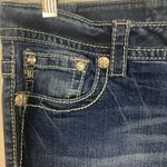 Miss Me women's 32 mid rise easy boot cut jeans rodeo western bling cowgirl show Photo 4