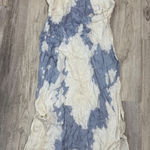 Nation Ltd  Woodstock Blue White Tie Dye Midi Tank Dress Size Small Photo 0