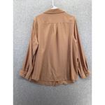 Ava & Viv AVA VIV Women's Button Front Blouse Solid Mauve Peach Size 1X Long Sleeve Photo 1