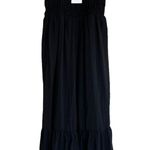 ZARA NWT TEXTURED DRESS TIE STRAP MIDI MAXI BLACK 7200/118 XS BLOGGERS F… Photo 5