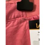 Lee  Flex-To-Go Skimmer Capri Pants Womens 18 Medium Coral Mid Rise Cargo Pants Photo 7