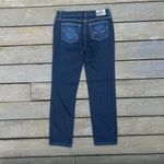 Dark Blue Y2K Luisa Cerano Jeans Straight Leg Mid Rise Dark Wash w Pocket Detail Size 8 Photo 4