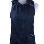 Athleta | Navy Blue Racerback Lightweight Vest Zipper Hood | Size Medium Photo 0