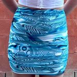 Princess Polly Blue Marble Pattern Mini Skirt Photo 0