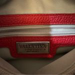 Valentina Red Pebbled Leather Shoulder Bag – Made in Italy Photo 5