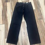 Levi Strauss & CO. Levi's Women's Loose Straight Jeans Black Denim W27 L30 Standard 5-Pocket Design Photo 3
