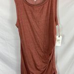 Leith NWT Ruched Sleeveless Dress in Coral Cedar Size XL Photo 1