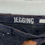 DKNY Dark Wash Floral Denim Mid Rise Jegging Photo 3