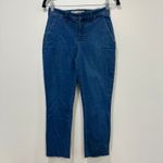 Frank & Eileen Women The Italian‎ Chino 1975 Blue Wash Denim Raw Hem size 2 Photo 2
